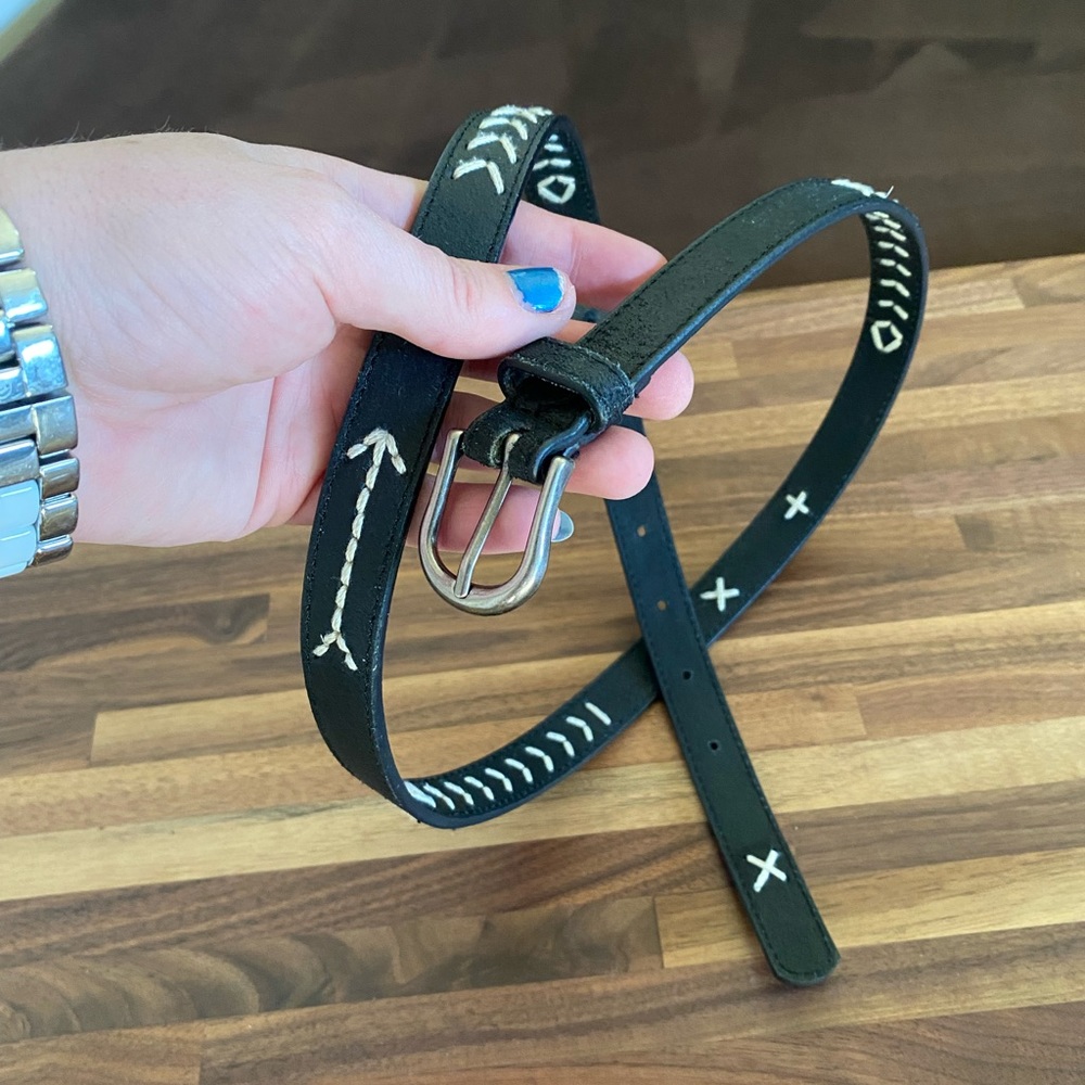 Genuine leather belt
